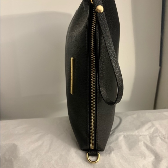 Steve Madden Black Cosmetic Bag with Gold Accents - Picture 8 of 12